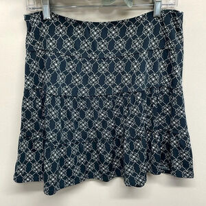 Max Studio Tiered Pull On Elastic Waist Mini Skirt M